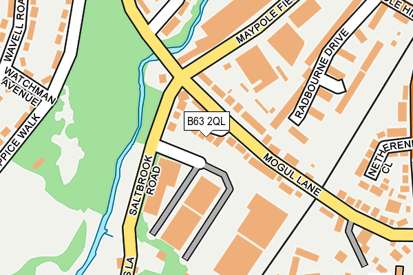 B63 2QL map - OS OpenMap – Local (Ordnance Survey)