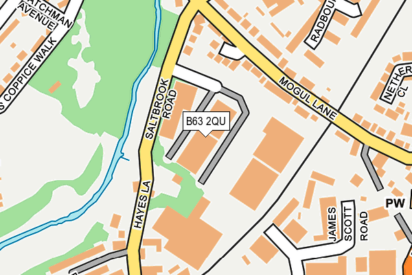 B63 2QU map - OS OpenMap – Local (Ordnance Survey)