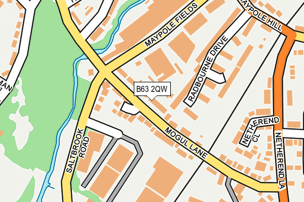 B63 2QW map - OS OpenMap – Local (Ordnance Survey)