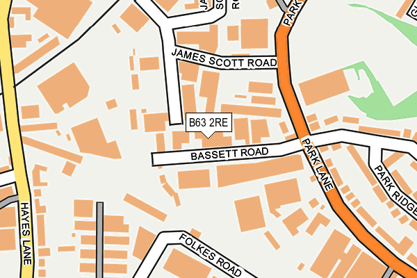 B63 2RE map - OS OpenMap – Local (Ordnance Survey)