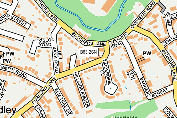 B63 2SN map - OS OpenMap – Local (Ordnance Survey)