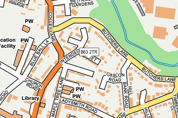 B63 2TR map - OS OpenMap – Local (Ordnance Survey)