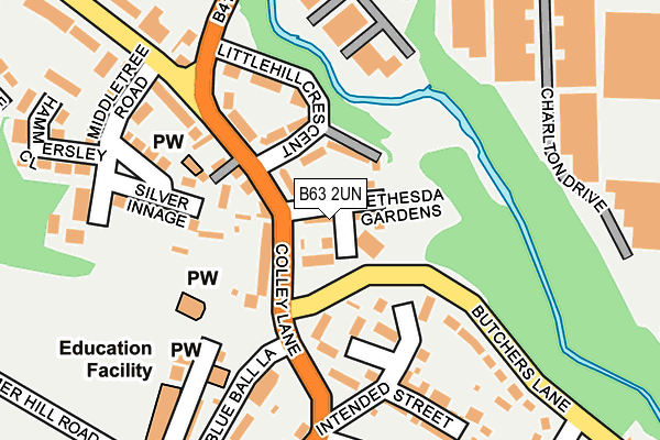 B63 2UN map - OS OpenMap – Local (Ordnance Survey)