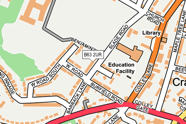 B63 2UR map - OS OpenMap – Local (Ordnance Survey)