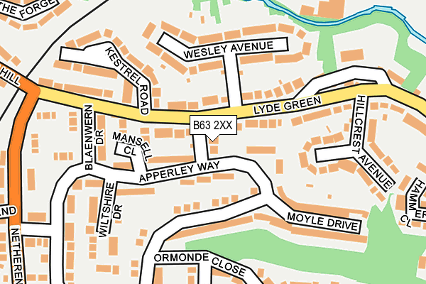 B63 2XX map - OS OpenMap – Local (Ordnance Survey)
