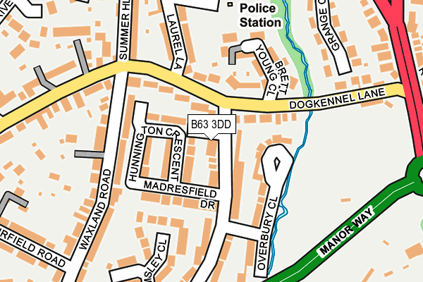 B63 3DD map - OS OpenMap – Local (Ordnance Survey)