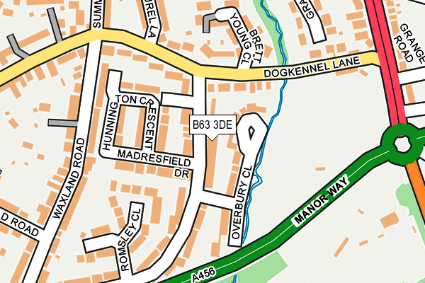B63 3DE map - OS OpenMap – Local (Ordnance Survey)