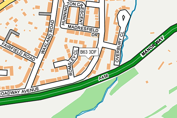 B63 3DF map - OS OpenMap – Local (Ordnance Survey)