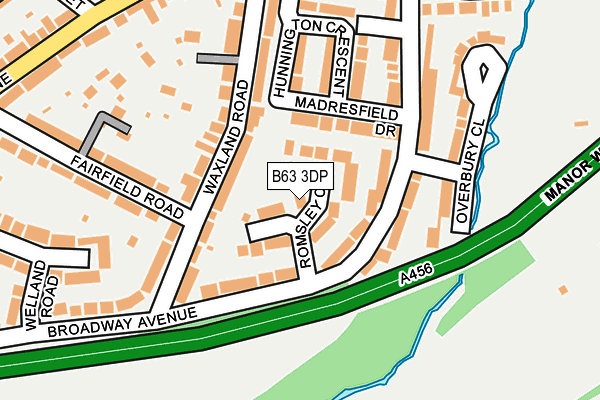 B63 3DP map - OS OpenMap – Local (Ordnance Survey)