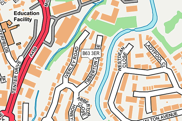 B63 3ER map - OS OpenMap – Local (Ordnance Survey)