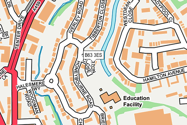 B63 3ES map - OS OpenMap – Local (Ordnance Survey)