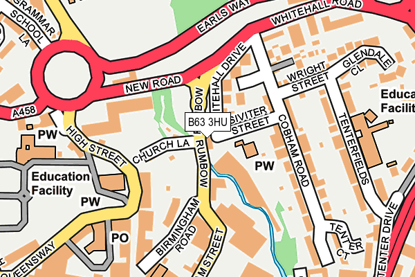 B63 3HU map - OS OpenMap – Local (Ordnance Survey)