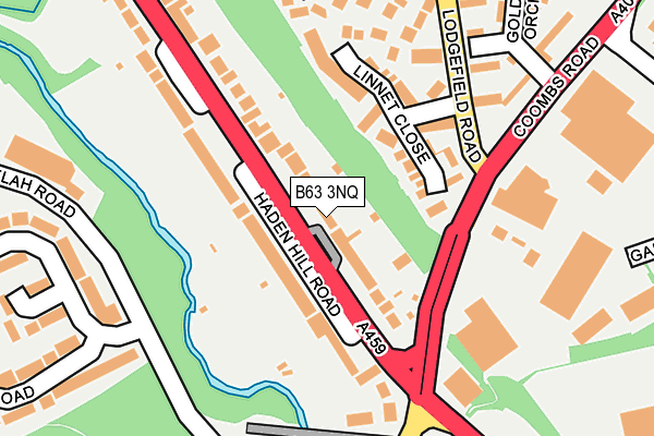 B63 3NQ map - OS OpenMap – Local (Ordnance Survey)