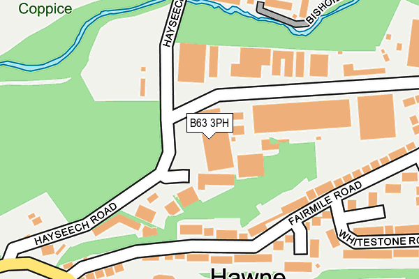 B63 3PH map - OS OpenMap – Local (Ordnance Survey)