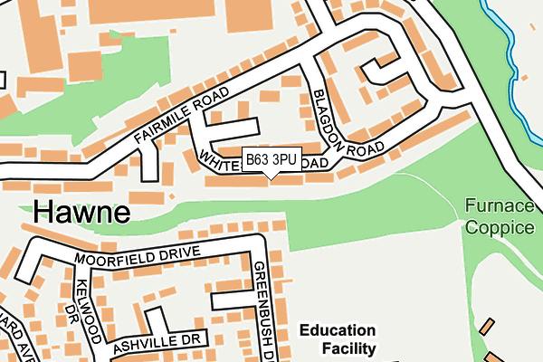 B63 3PU map - OS OpenMap – Local (Ordnance Survey)