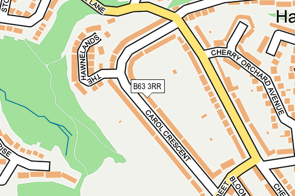 B63 3RR map - OS OpenMap – Local (Ordnance Survey)