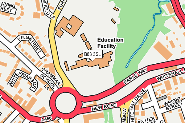 B63 3SL map - OS OpenMap – Local (Ordnance Survey)