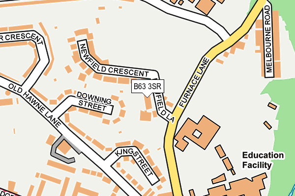 B63 3SR map - OS OpenMap – Local (Ordnance Survey)