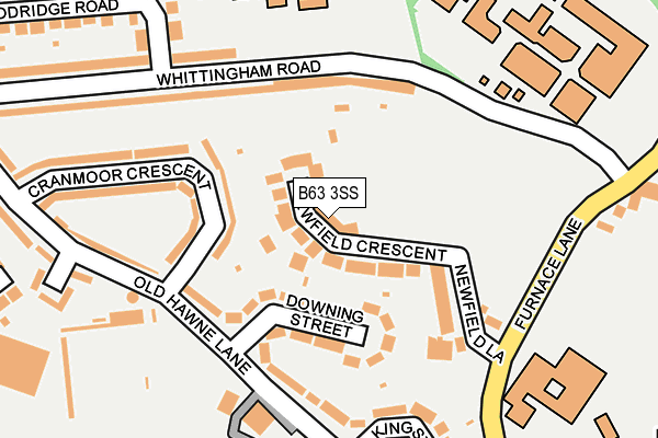 B63 3SS map - OS OpenMap – Local (Ordnance Survey)