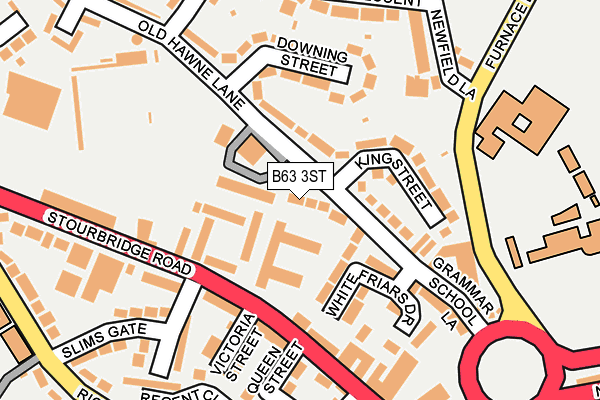 B63 3ST map - OS OpenMap – Local (Ordnance Survey)