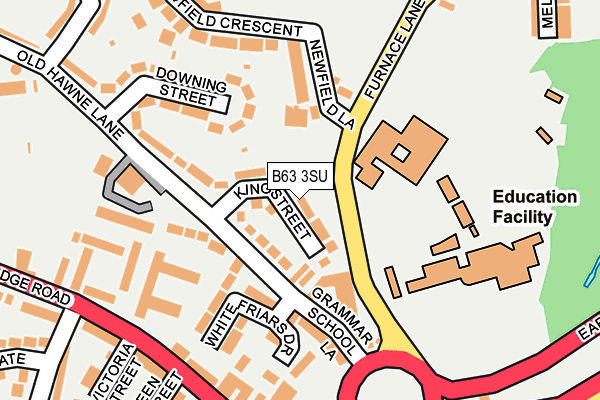 B63 3SU map - OS OpenMap – Local (Ordnance Survey)