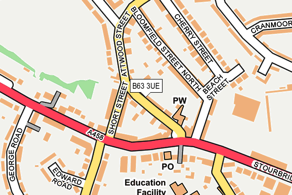 B63 3UE map - OS OpenMap – Local (Ordnance Survey)