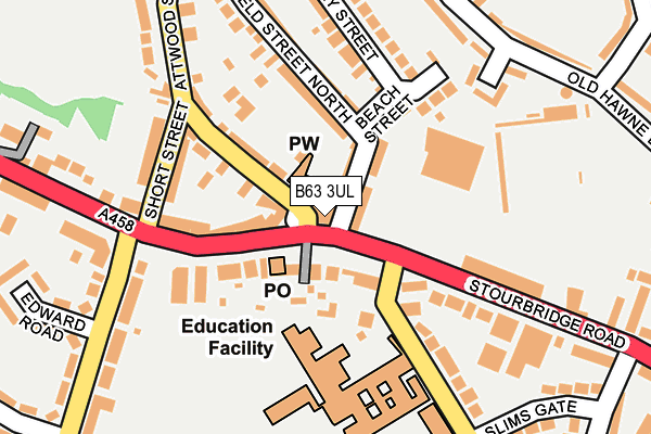 B63 3UL map - OS OpenMap – Local (Ordnance Survey)