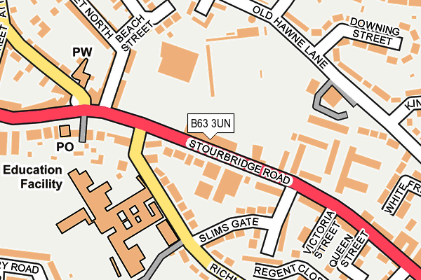 B63 3UN map - OS OpenMap – Local (Ordnance Survey)