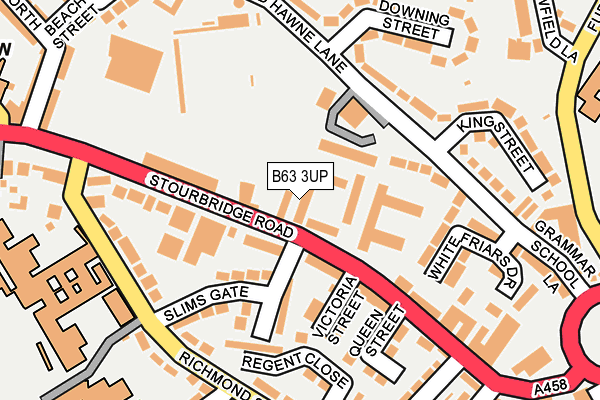 B63 3UP map - OS OpenMap – Local (Ordnance Survey)