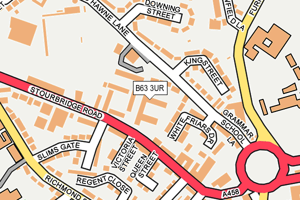 B63 3UR map - OS OpenMap – Local (Ordnance Survey)