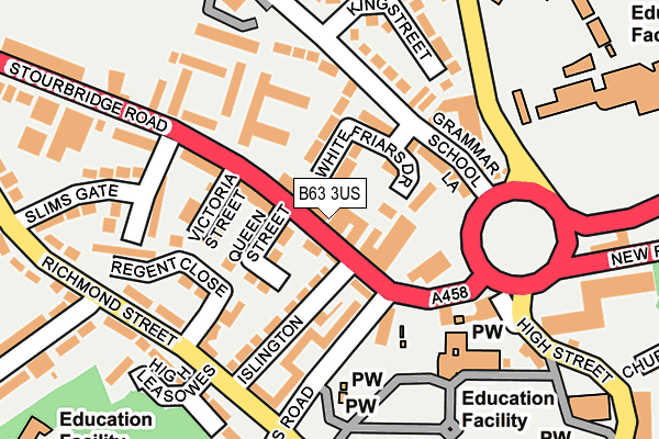 B63 3US map - OS OpenMap – Local (Ordnance Survey)