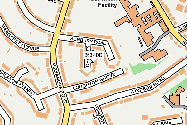 B63 4DD map - OS OpenMap – Local (Ordnance Survey)
