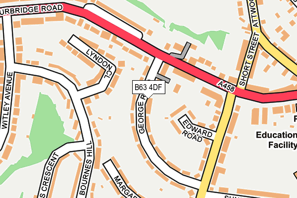 B63 4DF map - OS OpenMap – Local (Ordnance Survey)