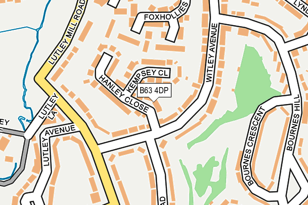 B63 4DP map - OS OpenMap – Local (Ordnance Survey)