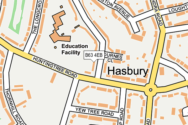 B63 4EB map - OS OpenMap – Local (Ordnance Survey)