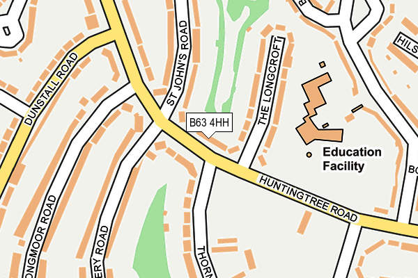 B63 4HH map - OS OpenMap – Local (Ordnance Survey)