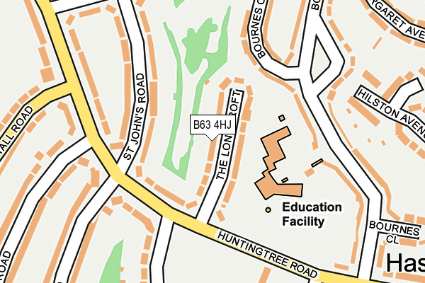 B63 4HJ map - OS OpenMap – Local (Ordnance Survey)