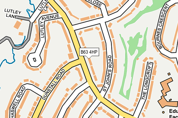 B63 4HP map - OS OpenMap – Local (Ordnance Survey)