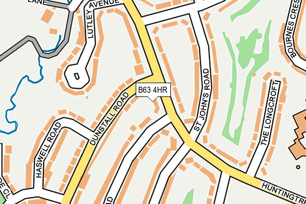 B63 4HR map - OS OpenMap – Local (Ordnance Survey)