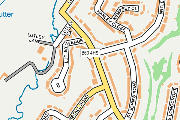 B63 4HS map - OS OpenMap – Local (Ordnance Survey)