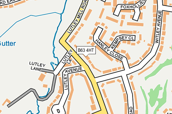 B63 4HT map - OS OpenMap – Local (Ordnance Survey)