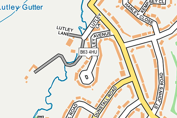 B63 4HU map - OS OpenMap – Local (Ordnance Survey)
