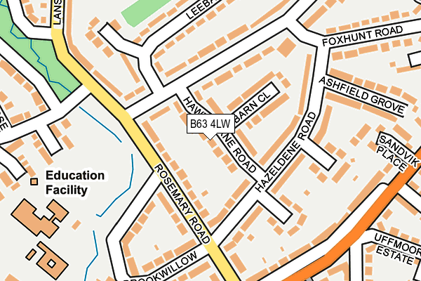 B63 4LW map - OS OpenMap – Local (Ordnance Survey)