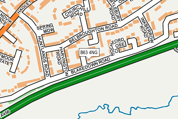 B63 4NG map - OS OpenMap – Local (Ordnance Survey)