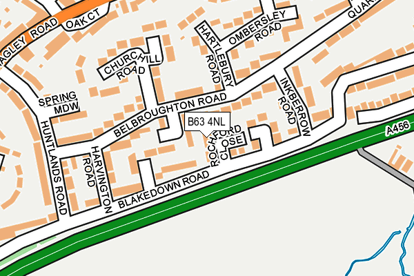 B63 4NL map - OS OpenMap – Local (Ordnance Survey)
