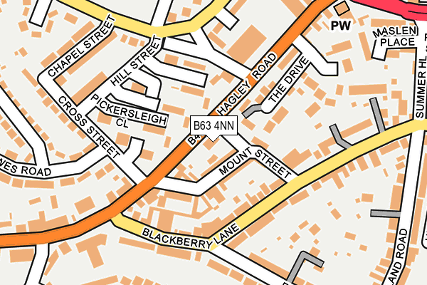 B63 4NN map - OS OpenMap – Local (Ordnance Survey)