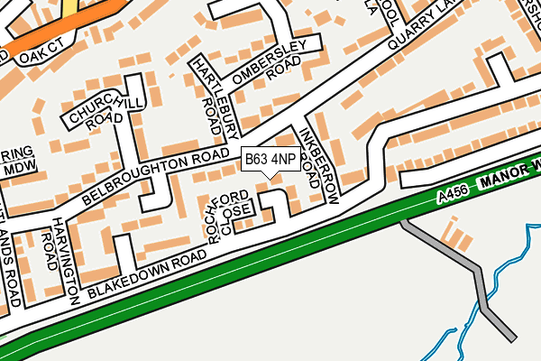 B63 4NP map - OS OpenMap – Local (Ordnance Survey)