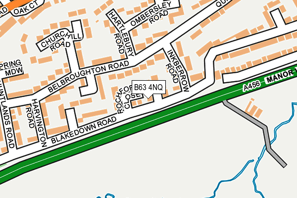 B63 4NQ map - OS OpenMap – Local (Ordnance Survey)