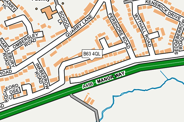 B63 4QL map - OS OpenMap – Local (Ordnance Survey)