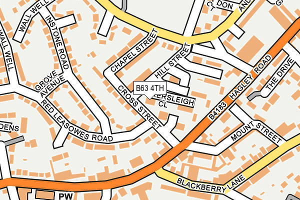 B63 4TH map - OS OpenMap – Local (Ordnance Survey)